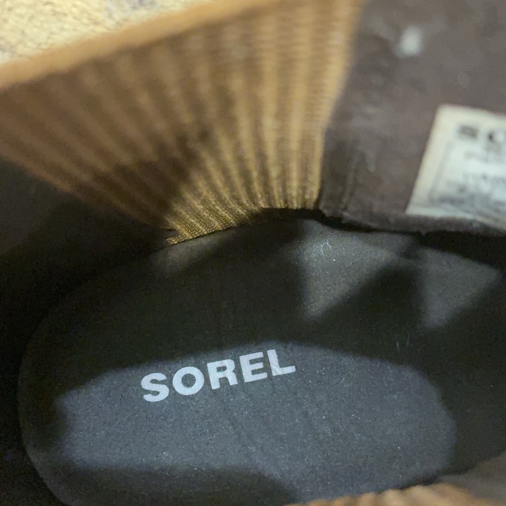 Sorel Boots Womens Size 8 39 Brown Suede Ankle Chelsea Wedge Pull On NL3876-242 - Picture 7 of 7